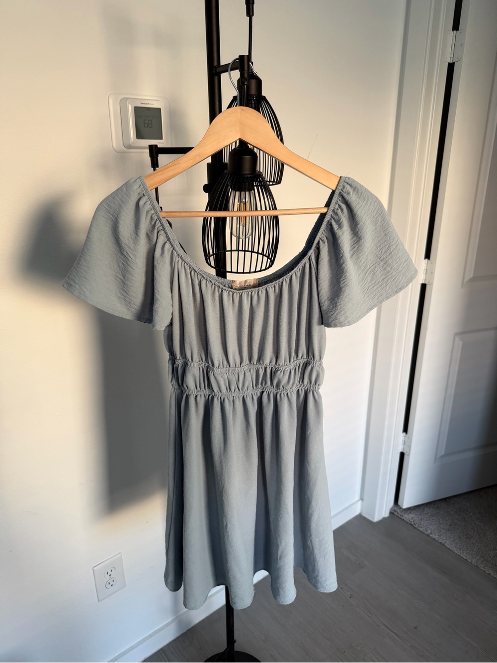 Altar'd State Light Blue Mini Dress